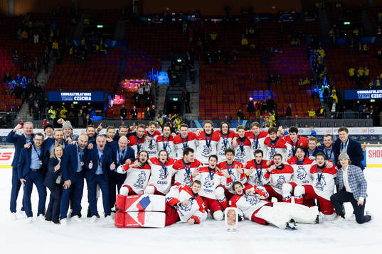 Players of Czech Republic celebrate