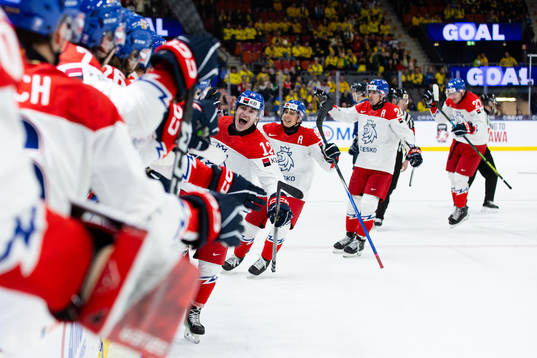 Players of Czech Republic celebrate