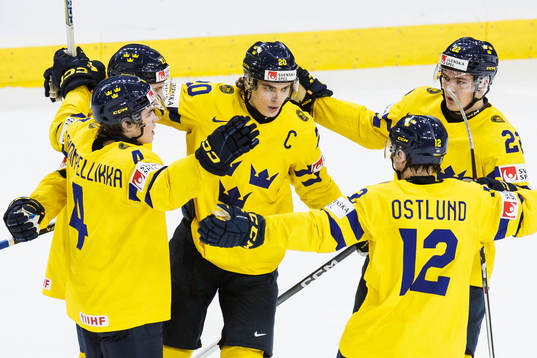 Axel Sandin-Pellikka , Liam Öhgren, Anton Wahlberg and