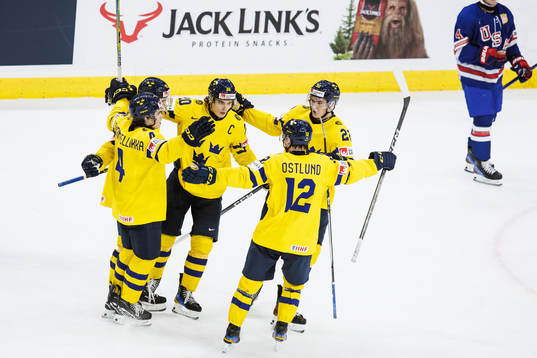 Axel Sandin-Pellikka , Liam Öhgren, Anton Wahlberg and