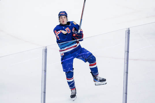 Ryan Leonard of USA celebrates the 5-2 goal