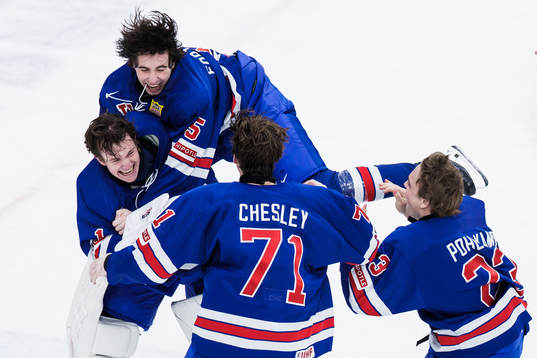 goaltender Trey Augustine , Drew Fortescue , Ryan Chesley