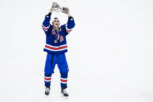 Frank Nazar of USA celebrates with the trophy