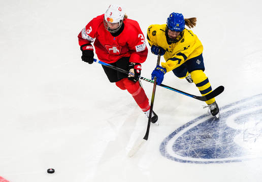 Xenia Balzarolo of Switzerland and Emilia Bergeby Hallbeck