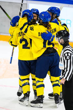 Ebba Hedqvist of Sweden celebrates