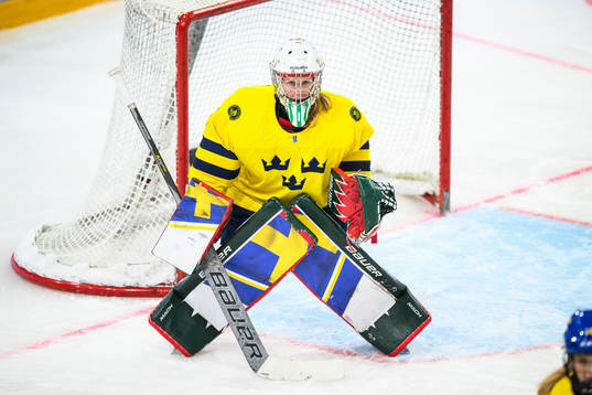 Goalkeeper Maja Helge of Sweden