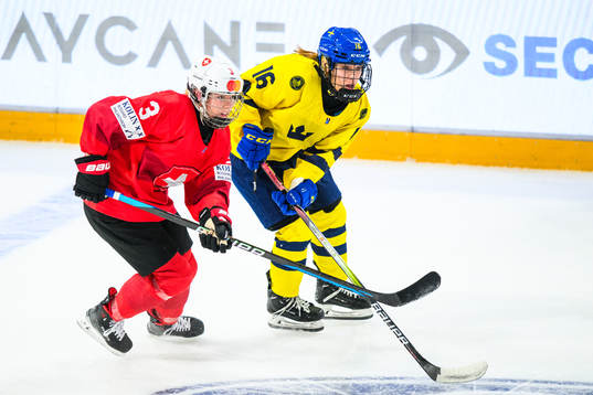 Xenia Balzarolo of Switzerland and Emilia Bergeby Hallbeck