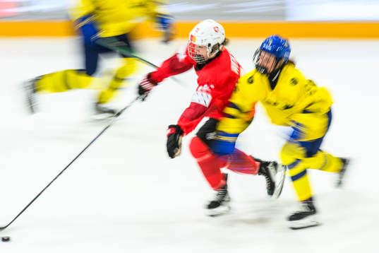 Naemi Herzig of Switzerland and Edit Danielsson of Sweden