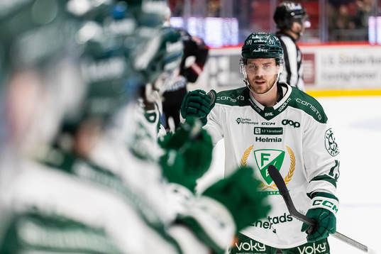 Färjestads Joel Kellman jublar