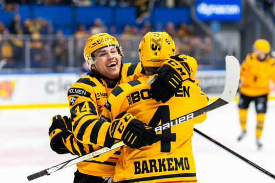 Skellefteås Andreas Johnson jublar