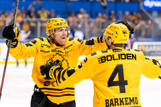 Skellefteås Andreas Johnson jublar