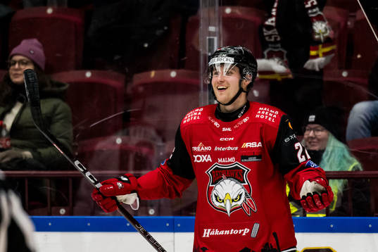 Malmö Redhawks Janne Kuokkanen jublar