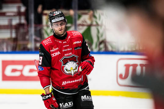 Malmö Redhawks Kim Rosdahl deppar