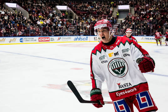 Frölundas Erik Borg jublar