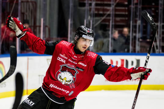 Malmö Redhawks Janne Kuokkanen jublar