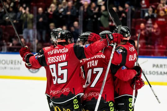 Malmö Redhawks Janne Kuokkanen jublar