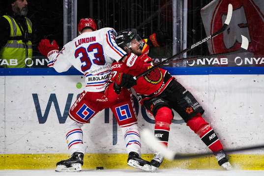 Timrås Albin Lundin och Luleås Linus Omark