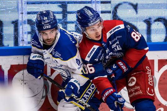 Leksands Oskar Lang och Oskarshamns Lukas Jasek