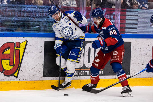 Leksands Eddie Larsson och Oskarshamns Johannes Salmonsson