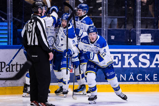 Leksands Kalle Östman jublar