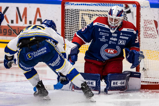 Oskarshamns målvakt Emil Kruse