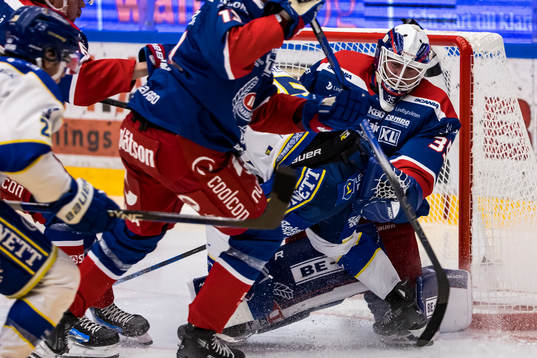 Oskarshamns målvakt Emil Kruse
