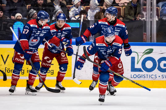 Oskarshamns David Quenneville jubel