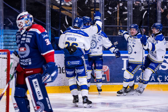 Leksands Kalle Östman jublar