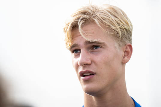 Lucas Bergvall of the Swedish men's football national team