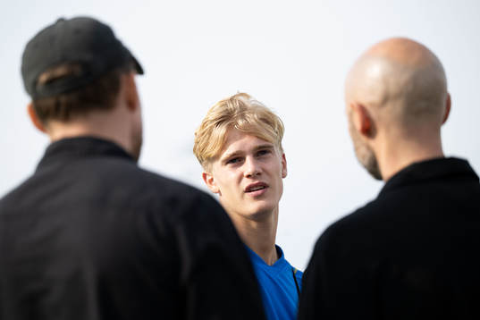 Lucas Bergvall of the Swedish men's football national team