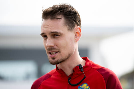 Interim coach Daniel Bäckström of the Swedish men's