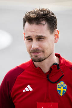 Interim coach Daniel Bäckström of the Swedish men's