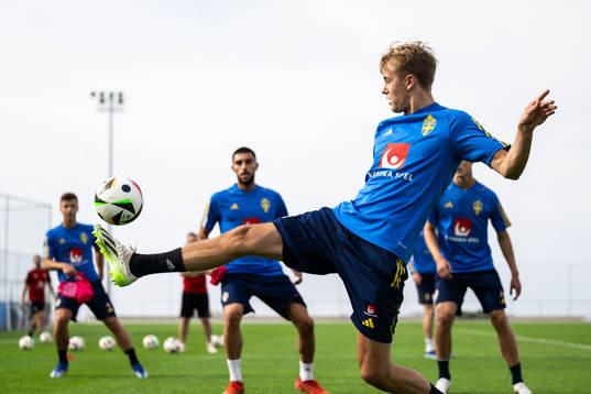 Oskar Fallenius of the Swedish men's football national team