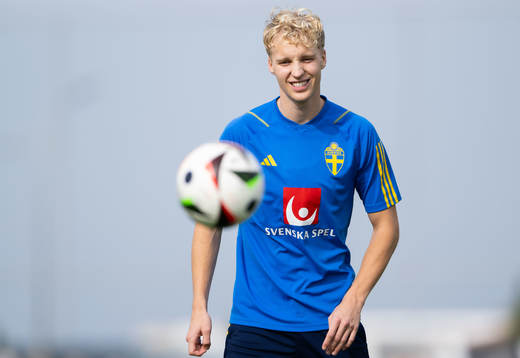 Victor Larsson of the Swedish men's football national team