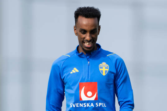 Taha Ali of the Swedish men's football national team at a
