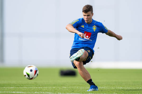 Samuel Dahl of the Swedish men's football national team at
