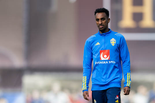 Taha Ali of the Swedish men's football national team at a