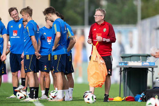 Scout Lasse Jacobsson of the Swedish men's football