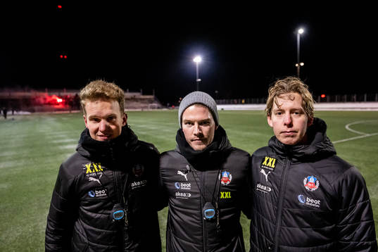 Assisterande tränare Elias Åkeborg, tränare Kristoffer