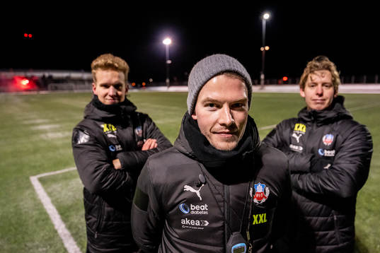 Assisterande tränare Elias Åkeborg, tränare Kristoffer