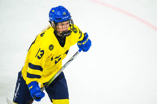 Mira Hallin of Sweden celebrates