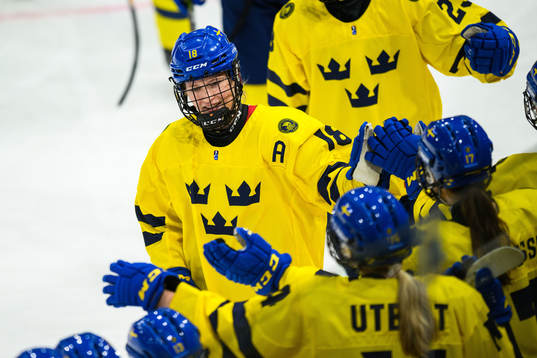 Hilda Svensson of Sweden celebrates