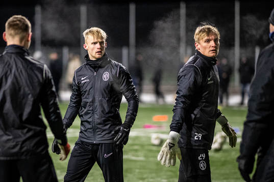 Målvakt Hampus Pauli och målvakt Svante Hildeman