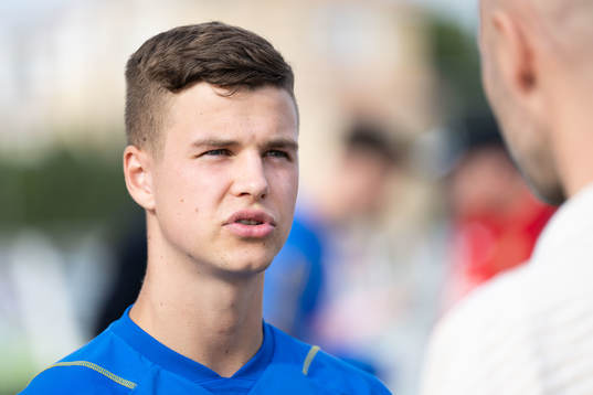 Samuel Dahl of the Swedish men's football national team in