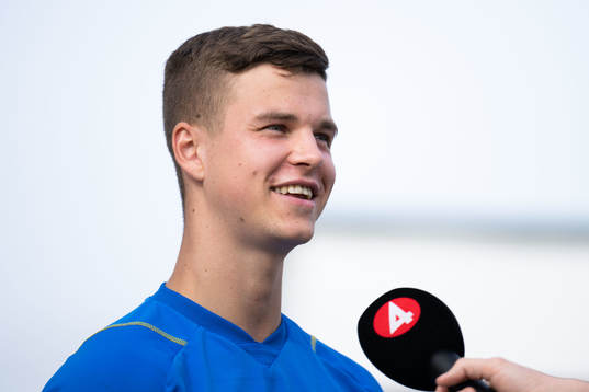 Samuel Dahl of the Swedish men's football national team in