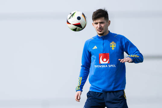 Armin Gigovic of the Swedish men's football national team