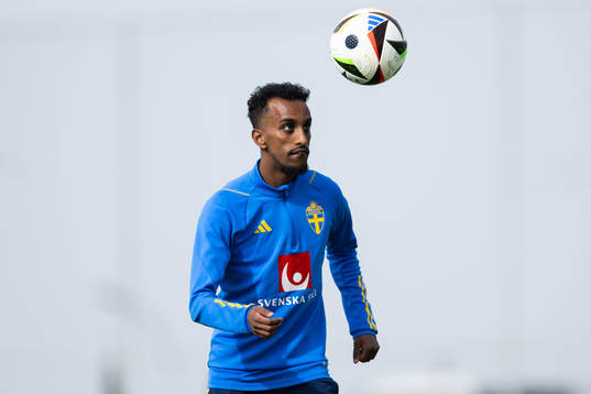 Taha Ali of the Swedish men's football national team at a