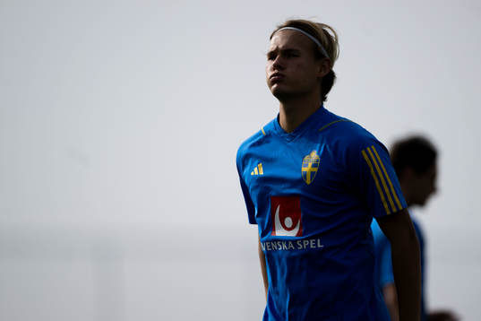 Markus Karlsson of the Swedish men's football national team