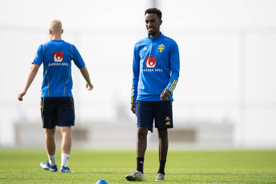 Taha Ali of the Swedish men's football national team at a
