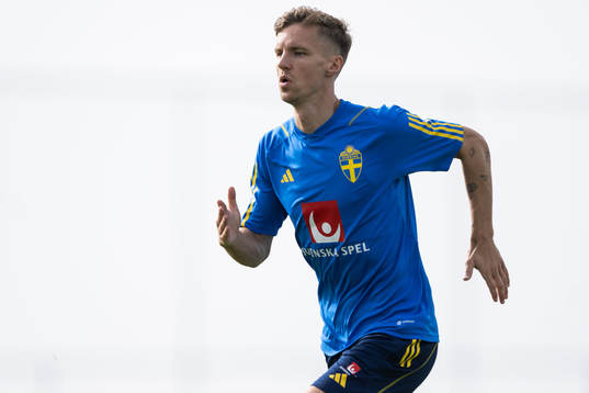 Samuel Leach Holm of the Swedish men's football national